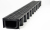 UG Drain Channel Shallow Depth Black Grate Polydrain A15 UG Drain Channel Shallow Depth Black Grate Polydrain A15