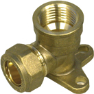 Compression Wall Plate Elbow 15mm:1/2 Compression Wall Plate Elbow 15mm:1/2