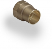 Copper End Feed Coupler 15mm to 1/2 inch FI