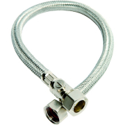 Flexible Tap Connector 15mm x 1/2 inch x 50cm with ISO valve