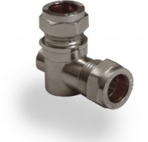 Chrome Isolating Valve Elbow 15mm Chrome Isolating Valve Elbow 15mm