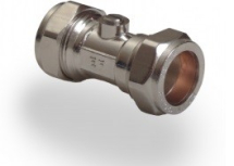 Chrome Isolating Valve 22mm