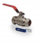Lever Ball Valve 15mm Blue/Red