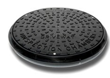 UG 450mm Manhole Cover Round Plastic A15 1.5ton 15kN