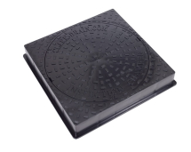 UG 450mm Manhole Cover Square Plastic 3.5ton 35kN Clark Drai