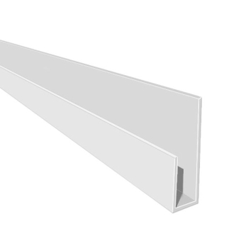 Hollow Soffit J Starter Trim White Hollow Soffit J Starter Trim White