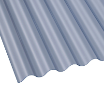 1.1mm 3 inch Corrugated PVC 6ft Clear 1829 x 755mm