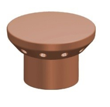 W T Knowles Flue Vent KYL12R PEPPERPOT TERRACOTTA W T Knowles Flue Vent KYL12R PEPPERPOT TERRACOTTA
