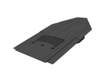 Tile Vent Inline Slate Grey 600x300mm (No adapter reqd)
