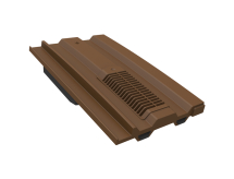 Tile Vent Mini Castellated Brown