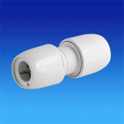 Hep2o Straight Connector 15mm White