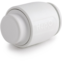Hep2o Stop End 15mm White