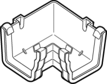 Floplast Ogee 90 Angle Internal Brown Floplast Ogee 90 Angle Internal Brown