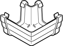 Floplast Ogee 90 Angle - External Brown Floplast Ogee 90 Angle - External Brown