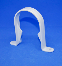 Half Round Pipe Clip White