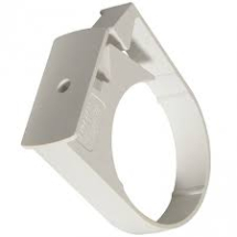 HR Pipe Clip Single Fix White HR Pipe Clip Single Fix White