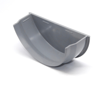 Half Round Stopend - Internal Grey Half Round Stopend - Internal Grey