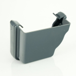 Floplast Ogee External Stopend  LH Anthracite Grey Floplast Ogee External Stopend  LH Anthracite Grey
