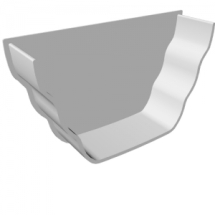 Freefoam Ogee Internal Stopend White Freefoam Ogee Internal Stopend White