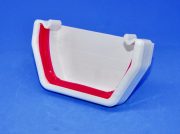 Square Stopend External White