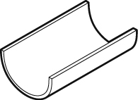 Half Round Gutter 4m Brown Half Round Gutter 4m Brown