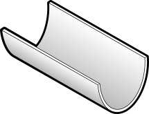 Hi Cap Gutter 4m White Hi Cap Gutter 4m White