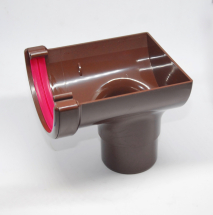 Half Round Stopend Outlet Brown Half Round Stopend Outlet Brown