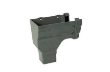 Floplast Ogee Stopend Outlet LH Anthracite Grey Floplast Ogee Stopend Outlet LH Anthracite Grey