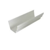 Floplast Ogee Stopend Outlet - RH Square White