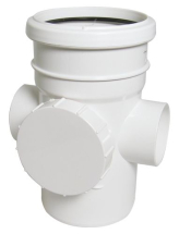 RS 110mm Access Pipe Socket/Spigot White