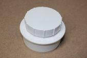 110mm RS Screwed Access Cap White