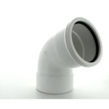 RS 110mm Offset Bend Top 135 deg White RS 110mm Offset Bend Top 135 deg White